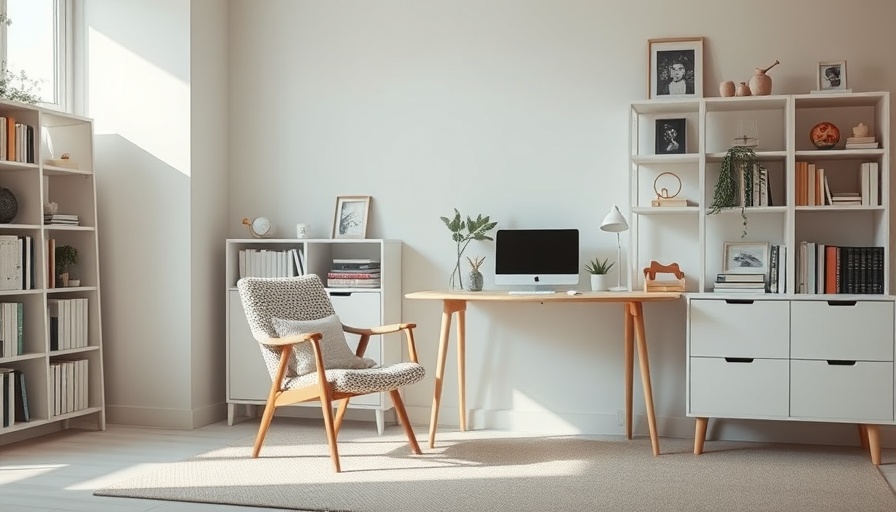 Minimalist home office setup for exclusive discounts on home essentials.