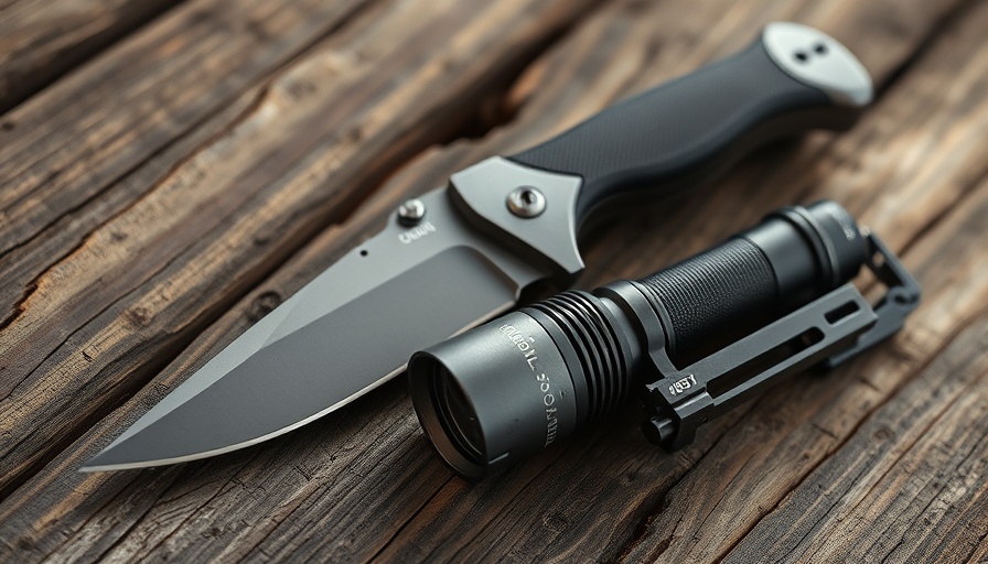 Essential knives for health and home, detailed close-up on wood.