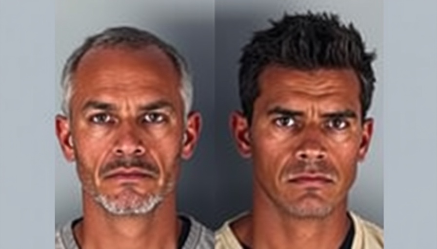 Mugshot of two individuals related to county director fraud charges.