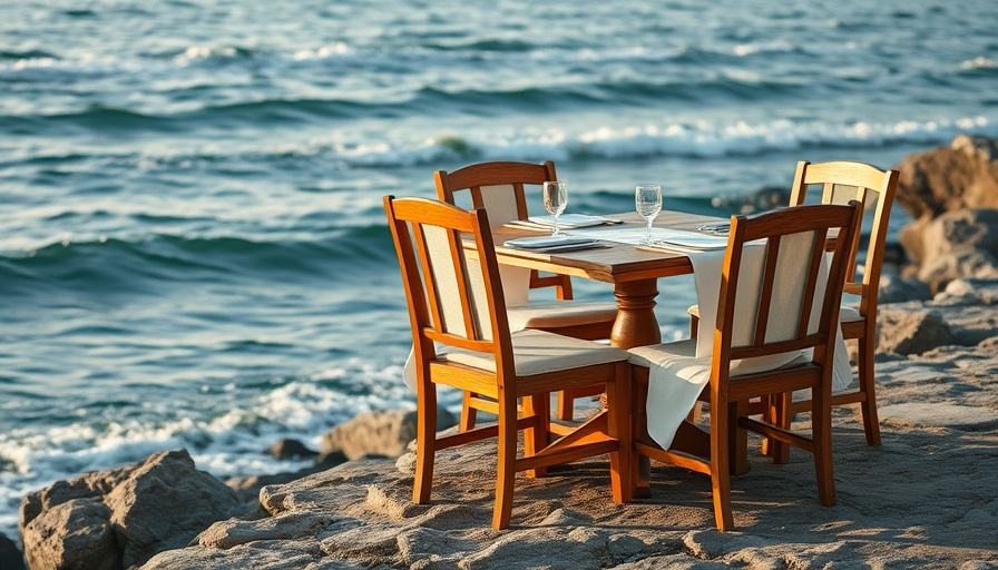 Seaside dining setup promoting Do Not Disturb Home Wellness