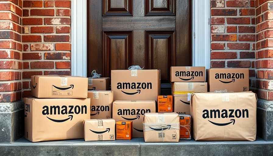 Amazon packages on doorstep illustrating Prime sharing limits delivery.