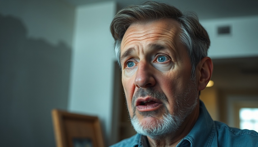 Close-up of man speaking indoors about Deer Park police release threats.