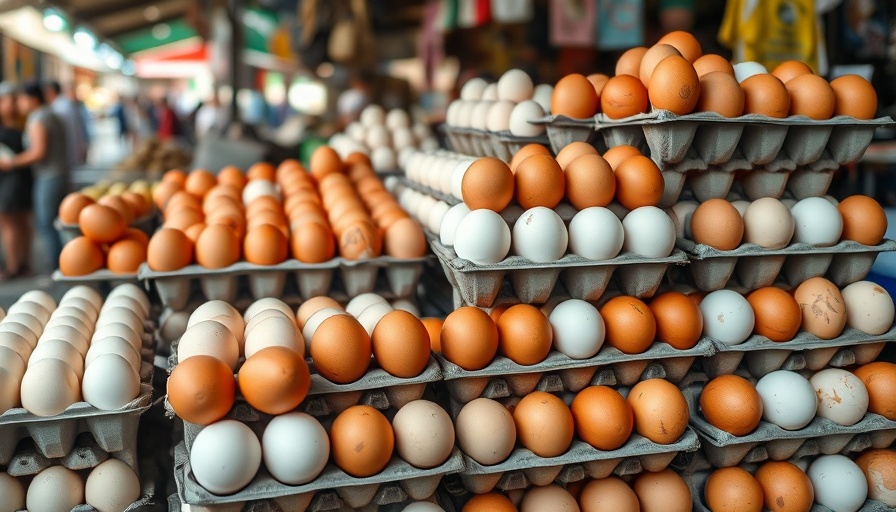 Cartons of brown and white eggs highlighting egg price alternatives.