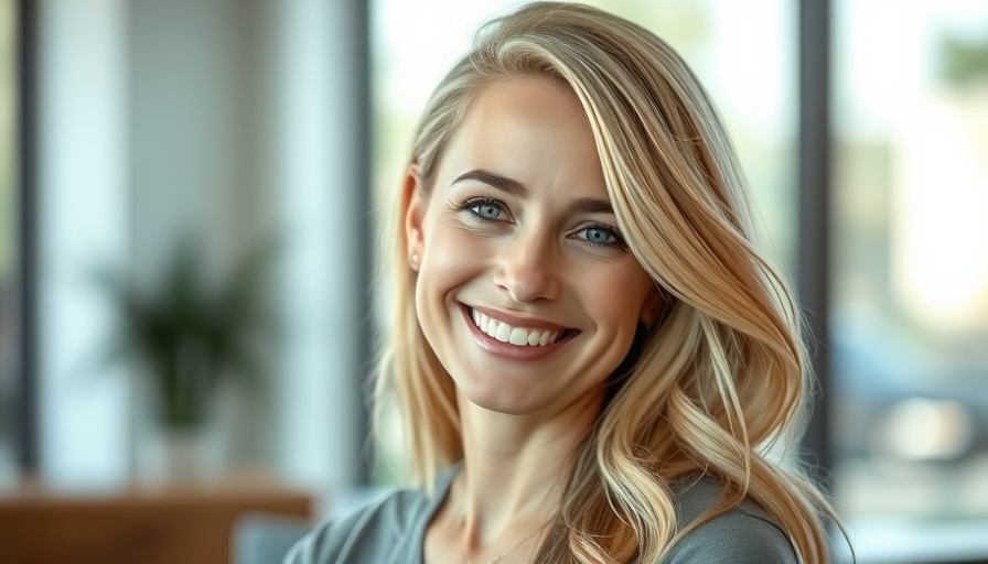 Smiling blonde woman indoors, highlighting global health funding cuts.
