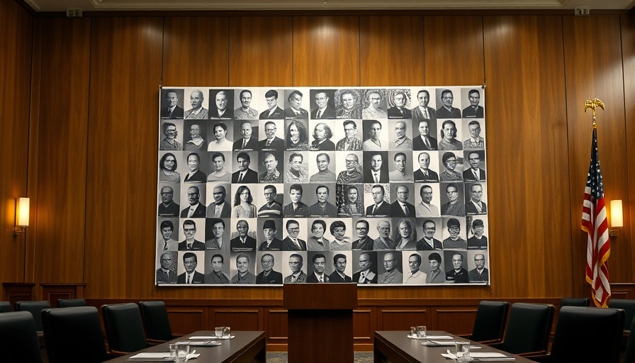Black-and-white portraits on display at San Antonio event.