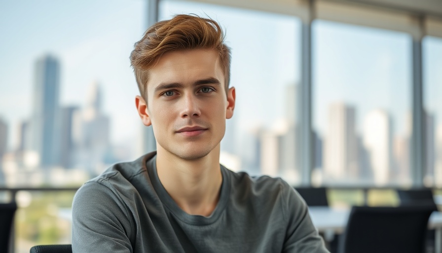 Casual young man in office setting, affecting SBA Contracts Affected by DOGE.
