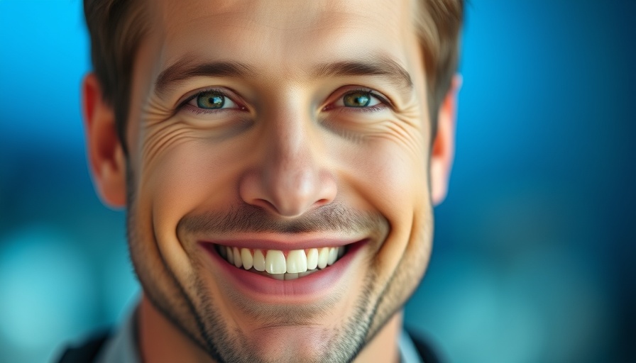 Smiling man's close-up with blurred blue background, OpenAI For-Profit Transition.