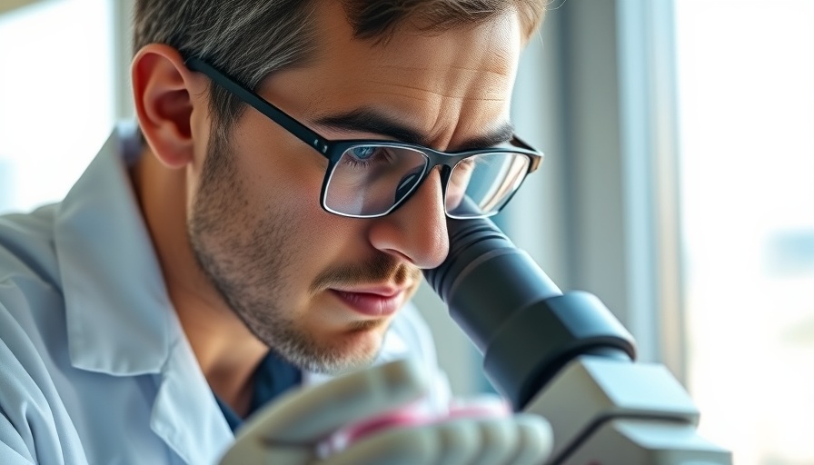 Scientist examines petri dish with microscope; DEI Research Funding Cuts context.