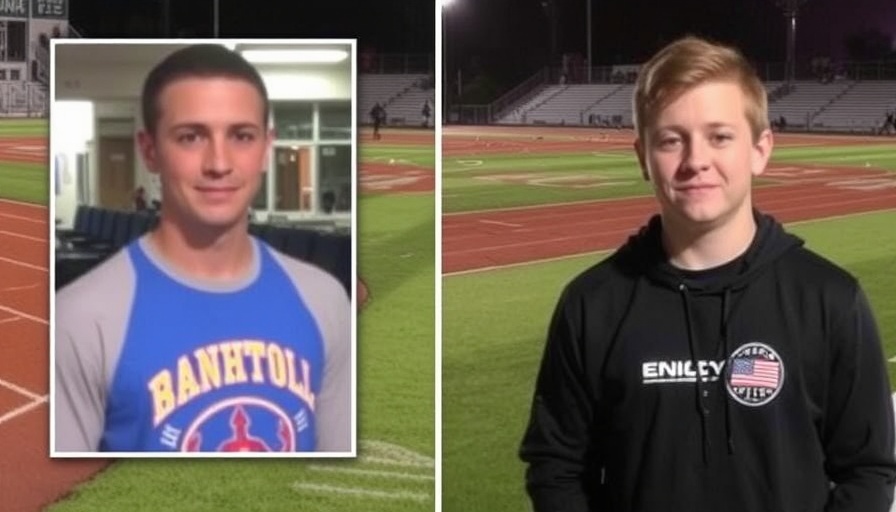 Man says son was stabbed in the heart at high school track meet, died in twin's arms