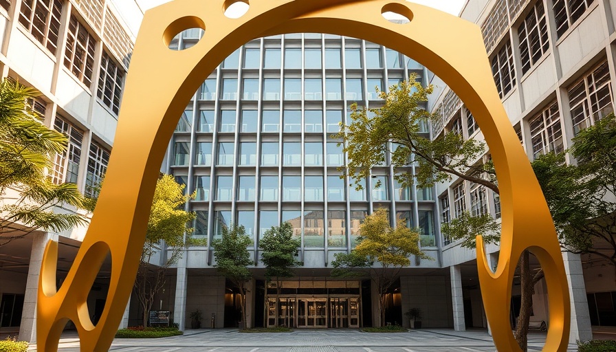 University building entrance framed by sculpture, Texas Senate Bill 37 Faculty Senate Influence