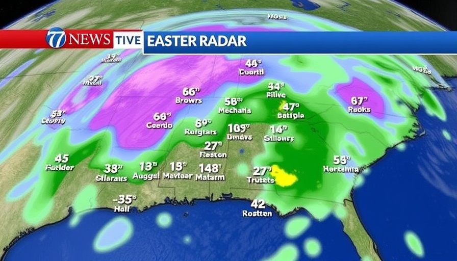 Live Radar: Periods of showers and thunderstorms for Easter weekend