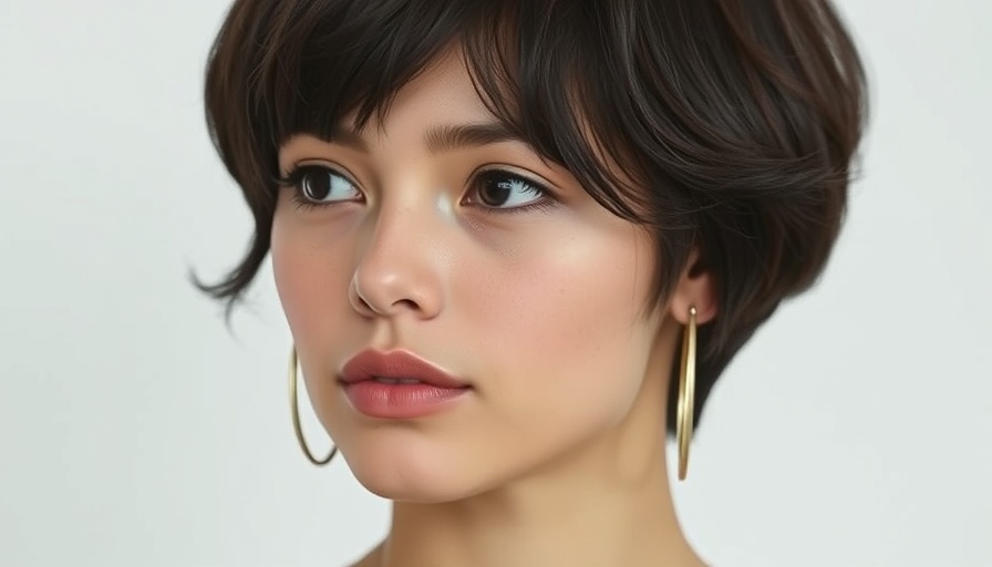 Young woman in a serene portrait with simple background.