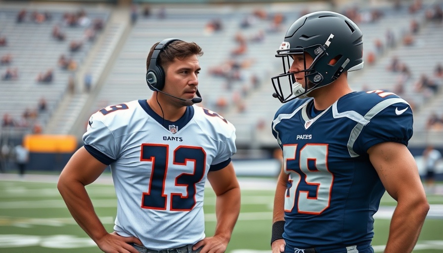 Football coach and player in deep discussion, Houston news.
