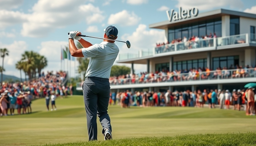 Golfer at Valero Texas Open showcases charity impact, vibrant event.