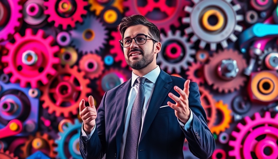 America's Innovation Engine concept with a colorful digital backdrop.