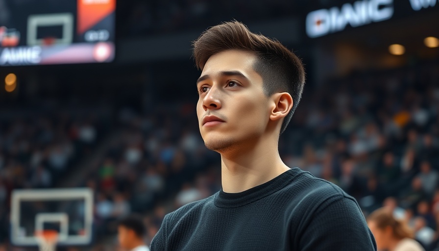 San Antonio Spurs new head coach observing game in arena.