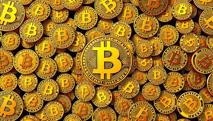 Golden Bitcoin symbols in pixel art for Texas Bitcoin mining.