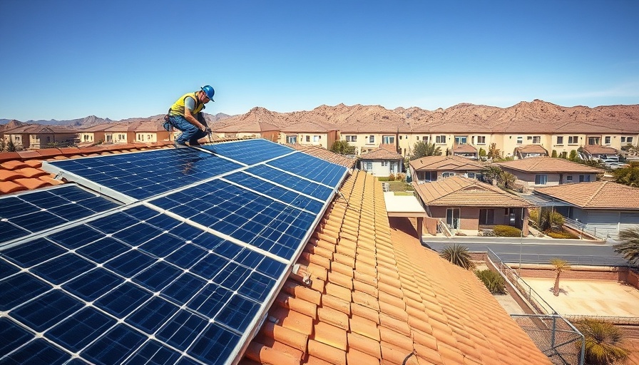 El Paso Electric rooftop solar installation amid rate increase discussion.
