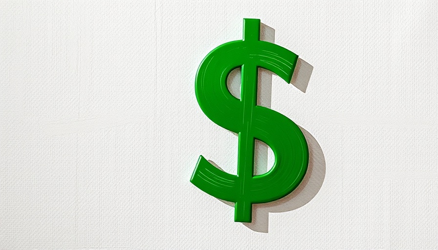 Dollar sign symbolizing Texas education funding on abstract background.