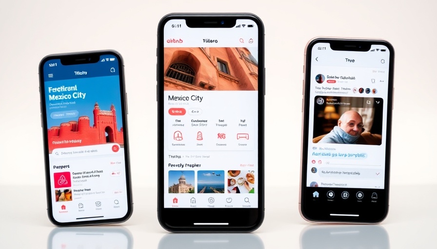 Airbnb app interfaces showcasing transformation travel experiences
