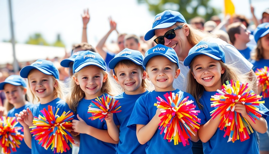 Children in blue shirts cheer at event, El Paso ISD school board vote