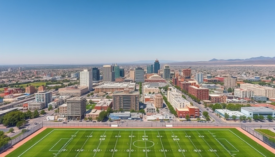 El Paso downtown skyline showcasing projected population growth 2024.