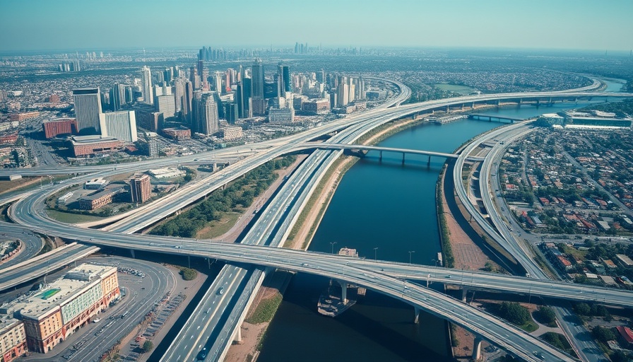 Urban development showcasing Hispanic innovation in America's city infrastructure.