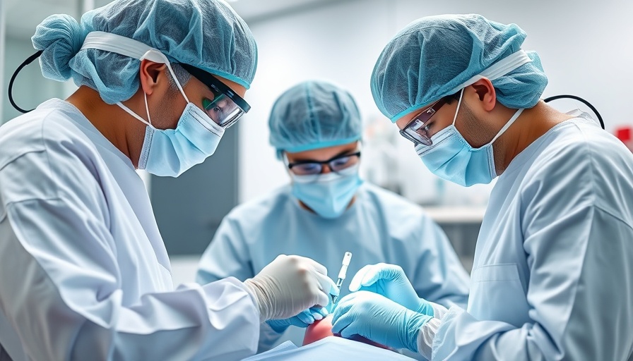 Dentists performing a no-cost oral cancer screening in a modern clinic.