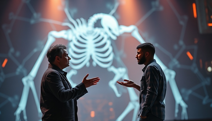 Dire Wolf Howls Technology: Engaging stage conversation with tech backdrop.