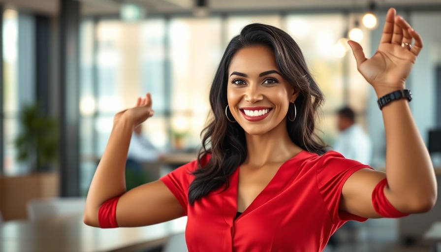 Confident woman embodying the investing mindset for entrepreneurs in a modern setting.