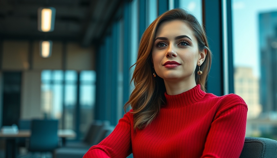 Elegant woman in red sweater on magazine cover, representing business intangibles.