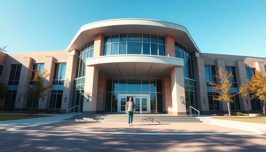 Exterior of Texas academic building related to in-state tuition