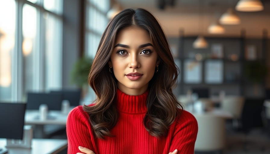 Confident woman on magazine cover discussing raising prices in business.