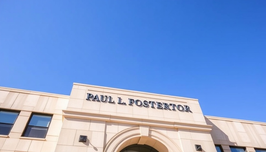 Paul L. Foster School of Medicine facade under a clear sky.