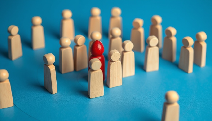 Wooden figures represent customer service efficiency with target circles.