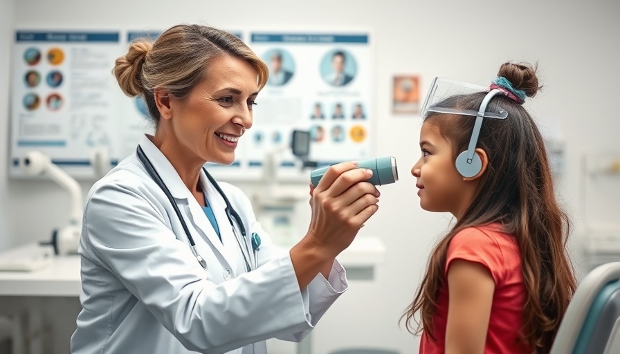 Healthcare professional using telehealth to examine patient in clinic, Texas Tech Health El Paso Telehealth Initiative.
