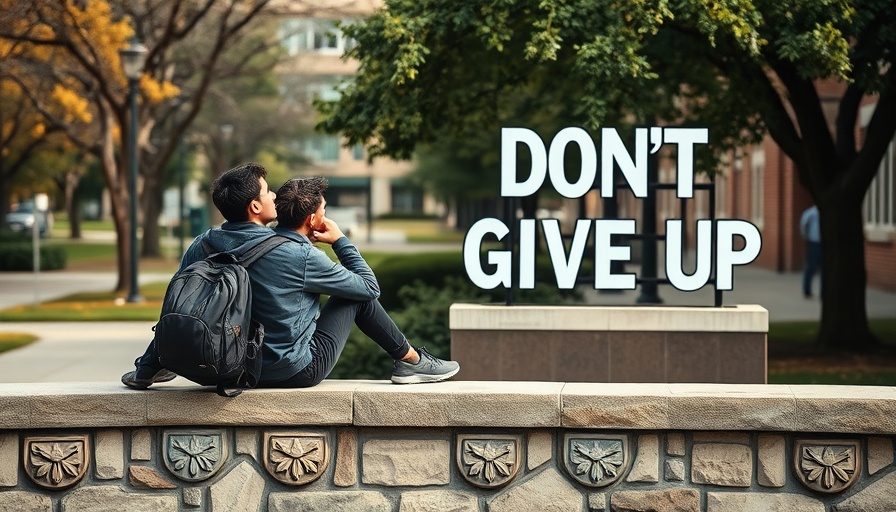 Students at college campus sitting near motivational sign, Pell Grants changes.