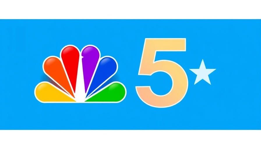NBC logo and number 5 on blue background, Ft Worth news