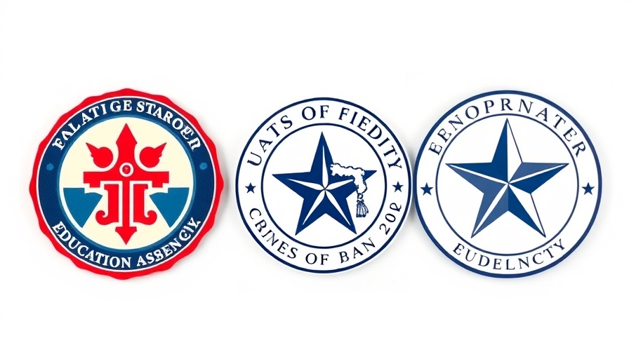 Texas Education Agency intervention with school district logos