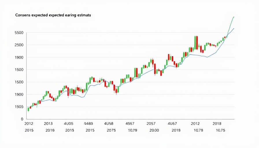 Graph of consensus expected earnings estimates for S&P indices.