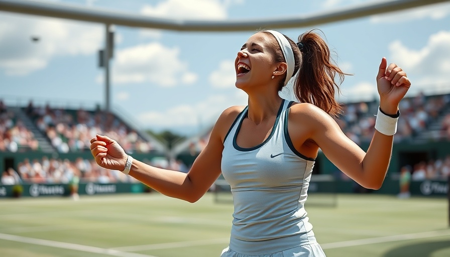 Iga Swiatek Wimbledon Victory celebration on court.