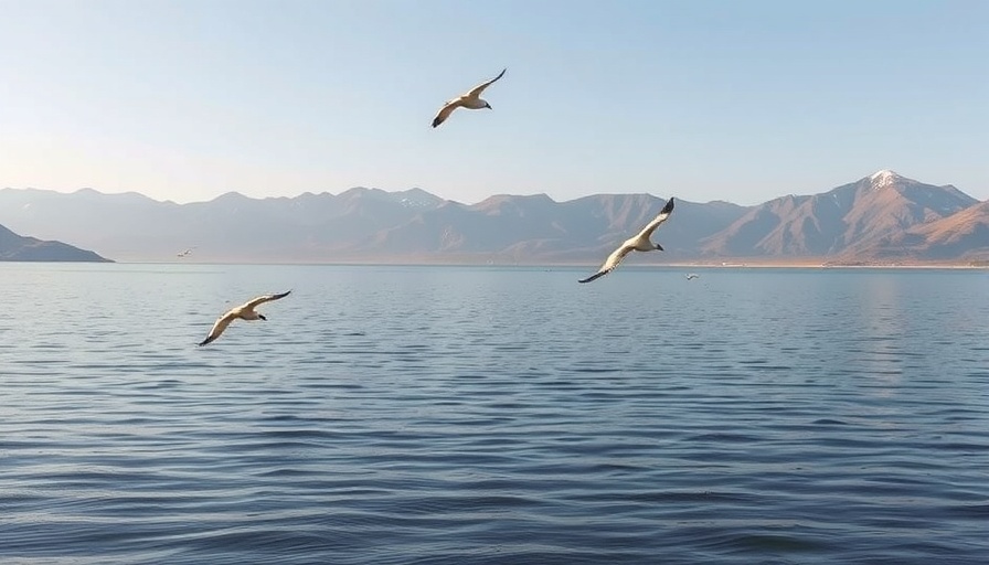 Ascarate Lake update shows tranquil scene with mountains and birds.