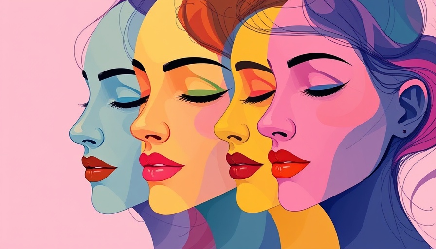 Abstract colorful faces symbolizing connection in remote work.
