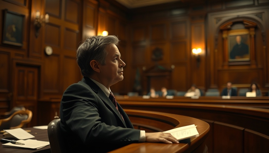 Courtroom scene with a serious individual, Bryan Kohberger true crime story.