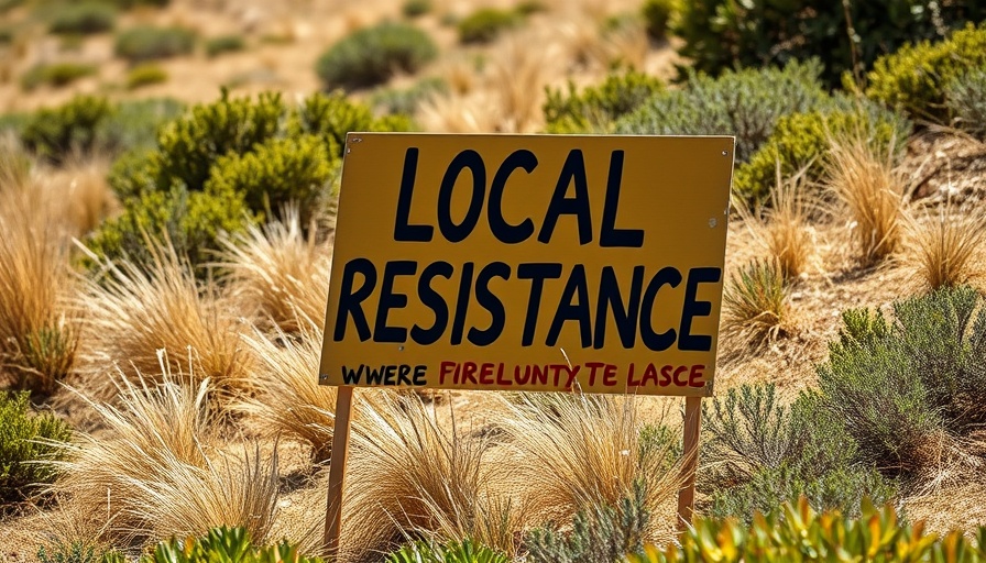 San Antonio News: Protest sign against event center on overgrown grass.