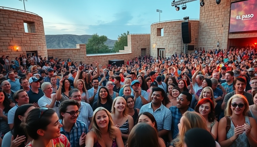 Lively El Paso Cool Canyon Nights concert with a large crowd enjoying.