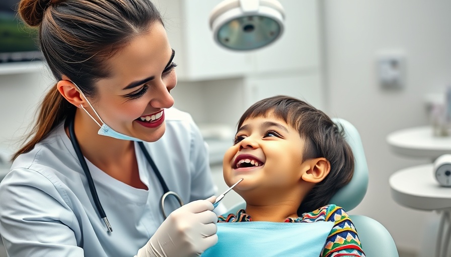 Dental professional and child engaged in Smiles For All Program session.