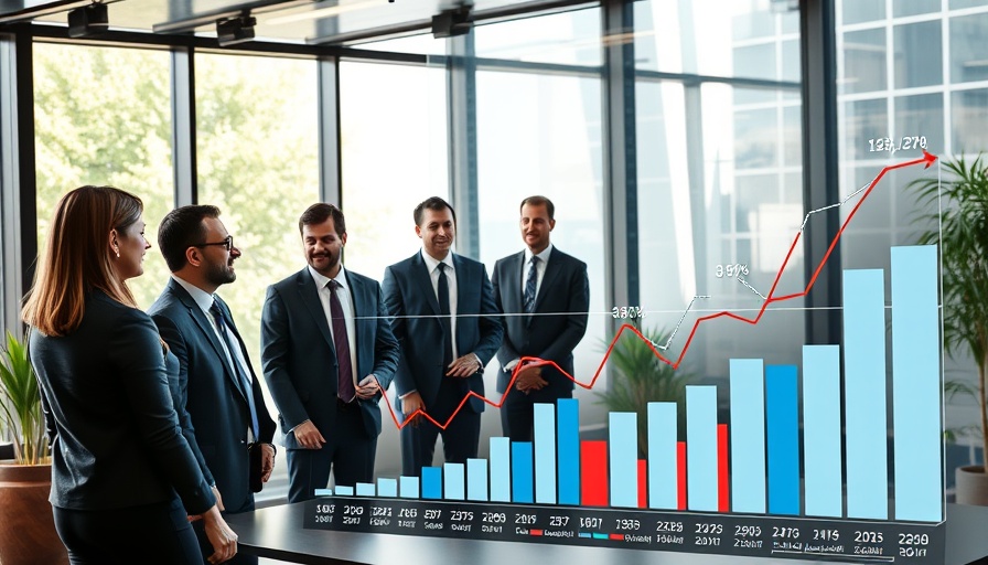 Complex graph illustrating labor statistics in business meeting.