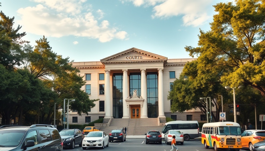 View of El Paso County courthouse reflecting on budget cuts.