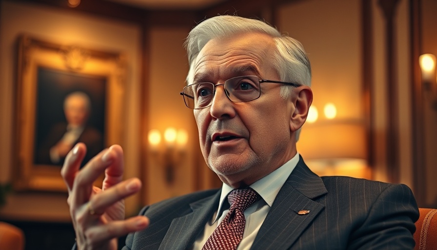 Elderly man giving investment lessons in formal attire, Warren Buffett investment lesson.